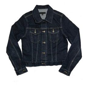 Uniqlo Womens Small Navy Blue Denim Jean Jacket